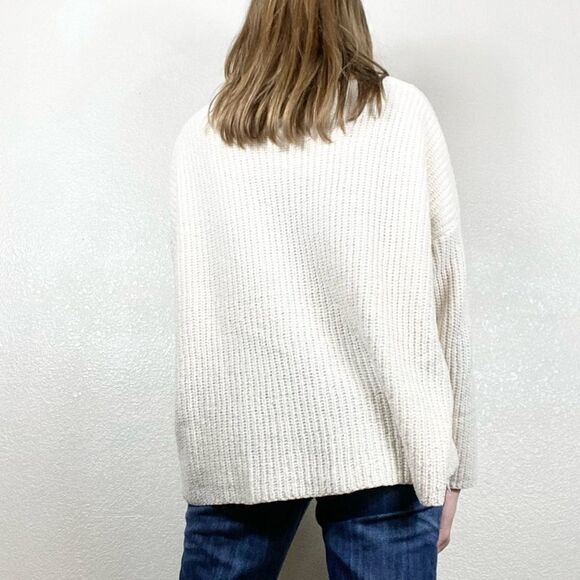 Another One Cream Wool Blend Chenille Sweater - Picture 2 of 7